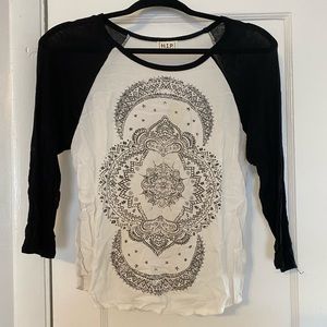 Trendy baseball style shirt